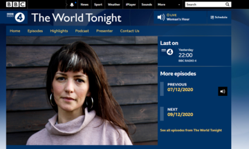 BBC | The World Tonight - Martha Newson_2020.12.08